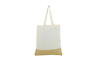 Geina - Jute Base Cotton Bag