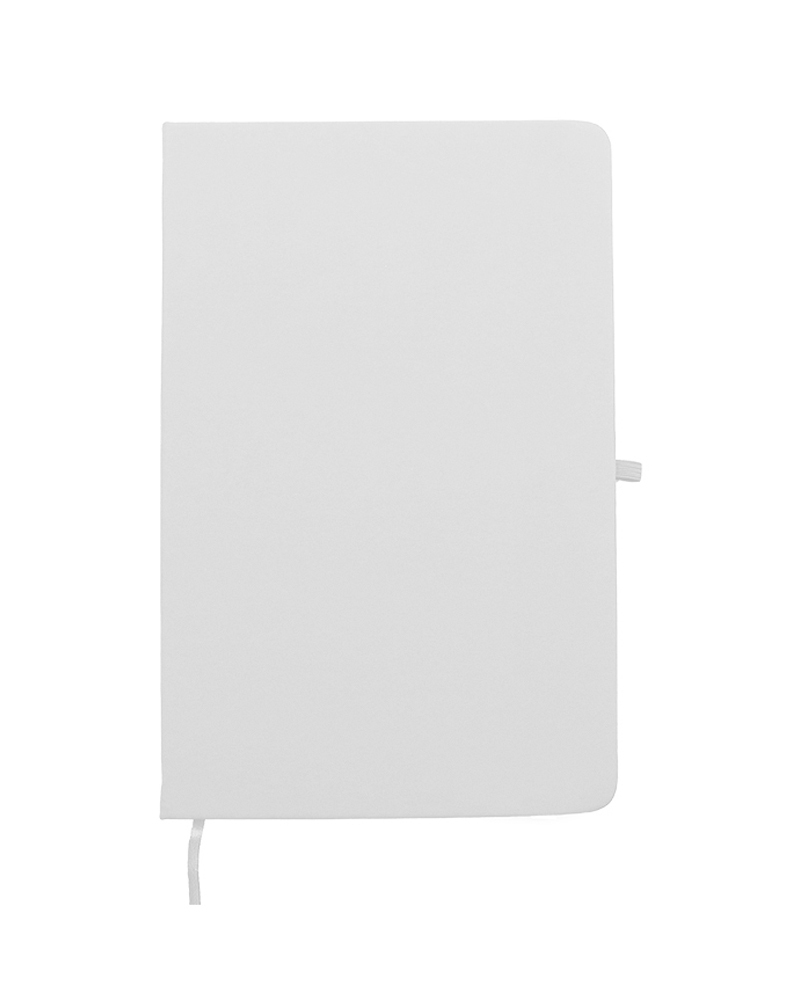 Notebook A6 PU with pen holder- White