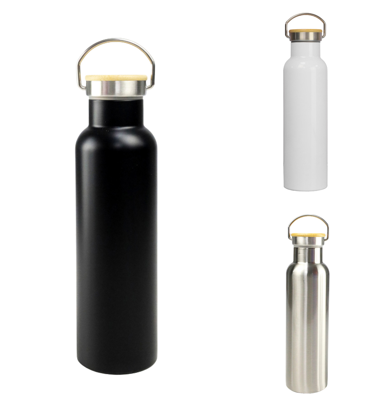 Sfodri - Stainless Steel Bamboo Lid Flask