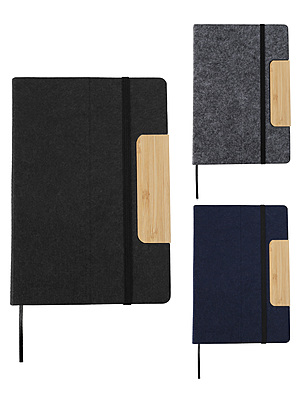 Gazette - Felt Bamboo Notebook