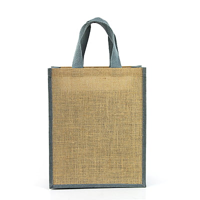 Couture - Coloured Jute Bag-Grey