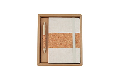 Erdudfyl - Cork+RPET Notebook Pen Set